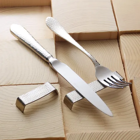 Reiskuchen Form Gehämmert 304 Edelstahl Stäbchenablage Löffelhalter Minimalistisches Geschirrständer Für Zuhause Restaurant Silber Rack