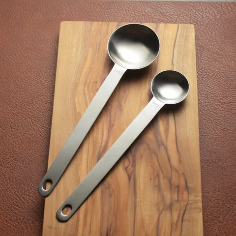 304 Stainless Steel Coffee Measuring Spoon Long Handle Measuring Scoop With Scale For Coffee Beans Milk Powder Tea Baking Tool