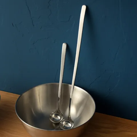 304 Stainless Steel Long Handle Seasoning Spoon Mirror Polished Kitchen Honey Oil Wine Measurement Ladle Silver Cookware