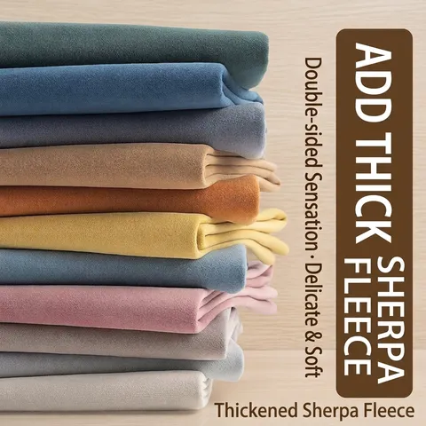 Polyester Lammwolle Fleece Stoff Weiches Warmes Kunstfell Material Für DIY Kissen Spielzeug Sofa Heimdekoration Hintergrundtuch