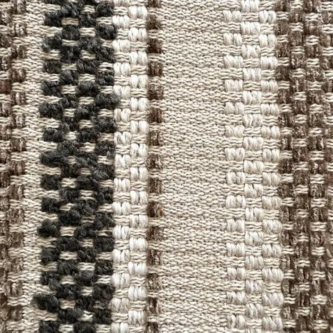Tissu de Canapé Jacquard Rétro Teint en Fil Matériau d'Ameublement à Rayures pour Chaise de Salle à Manger DIY Décor