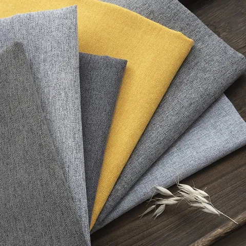 Einfarbig Gebürsteter Polyesterstoff Leinenoptik Sofa Polstermaterial Für Sitzbezug Kissen Tasche Home Decor Nähstoff