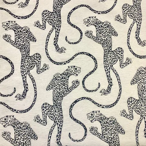 American Retro Leopard Chenille Jacquard Fabric For DIY Table Runner Sofa Cover Curtain Pillow Home Decorative Fabric