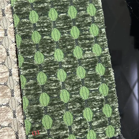 Thickened Geometric Jacquard Chenille Fabric Modern Round Pattern Polyester Upholstery Fabric For Bags Pillows Home Decor DIY Sewing