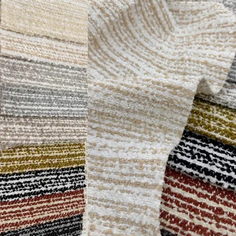 Tela de Sofá de Hilo de Bouclé 3D de Alta Gama Algodón Lino Tela de Tapicería para Cojines DIY Decoración Hogar