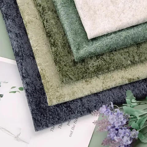 Tessuto per Tappezzeria Premium Overload Velvet Con Texture a Fiocco di Neve Tinto in Pezza Materiale Poliestere Spesso Morbido per Copridivani Cuscini Sedie Decorazioni Casa Fai da Te