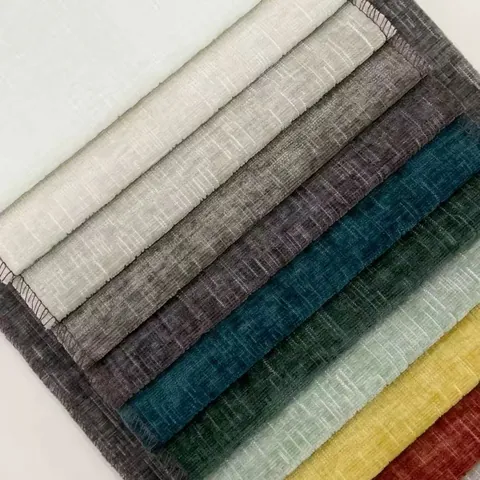 Tela de Sofá de Chenilla Espesada Premium Material de Terciopelo de Color Sólido de Alto Grado Para Funda de Cojín Bricolage Decoración