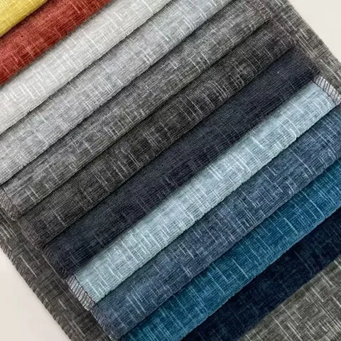 Tela de Sofá de Chenilla Espesada Premium Material de Terciopelo de Color Sólido de Alto Grado Para Funda de Cojín Bricolage Decoración