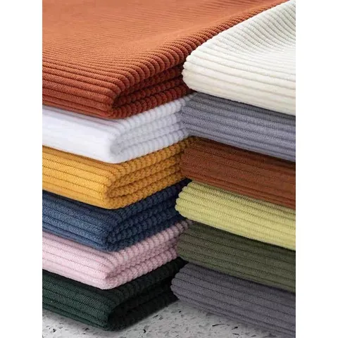 Thickened 8 Wale Corduroy Fabric Polyester Striped Textile For DIY Sewing Sofa Pillow Clothing Pet Toy Home Decor Material