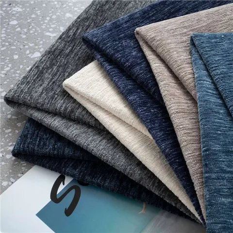 Einfarbiger Gewebter Chenille Stoff Polyester Polstermaterial Für Sofa Kissenbezug Tasche Softpack DIY Handwerk Wohndekor