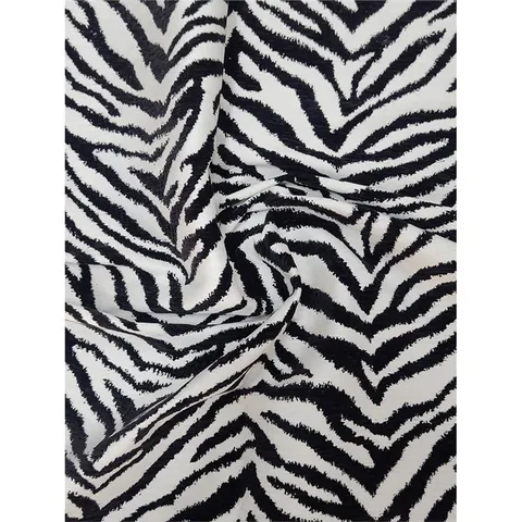 Tessuto di Poliestere Jacquard a Righe Zebra Con Consistenza di Ciniglia di Lusso per Divano Sedia Cuscino Decorazione Casa