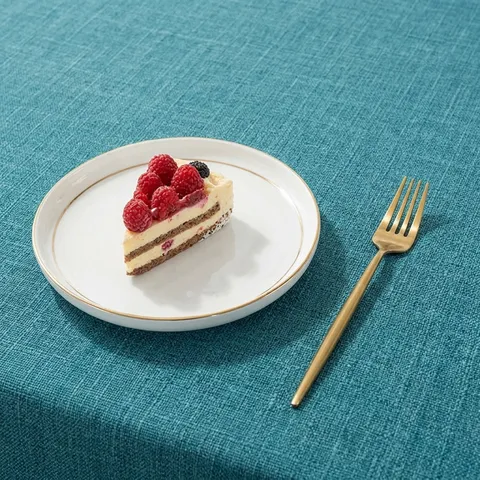 Thickened Solid Color Polyester Linen Look Fabric For Sofa Tablecloth Dustproof Decorative Fabric For DIY Pillow Handmade Craft