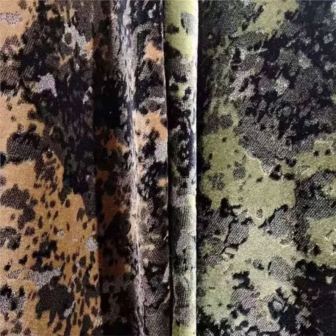 Tessuto per Arredamento Jacquard Verde Muschio Vintage per Divani Mobili Texture Pesante Motivo Scuro Tessuto Designer