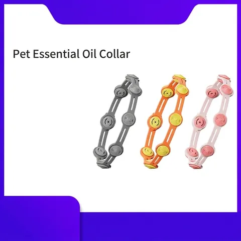 Collier Anti Puces Et Tiques Pour Animaux De Compagnie Chiens Et Chats Ajustable Huile Essentielle Naturelle Collier Insecticide Imperméable