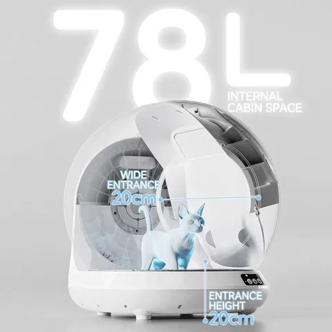 Automatic Intelligent Cat Litter Box Large Enclosed Self Cleaning Cat Toilet App Control Odor Removal Pet Supplies For Adult Cats