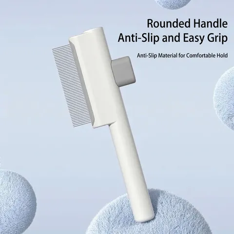 Pet Self Cleaning Brush For Cats And Dogs One Click Hair Removal Grooming Comb HIPS Plastic Pet Massage Slicker Brush