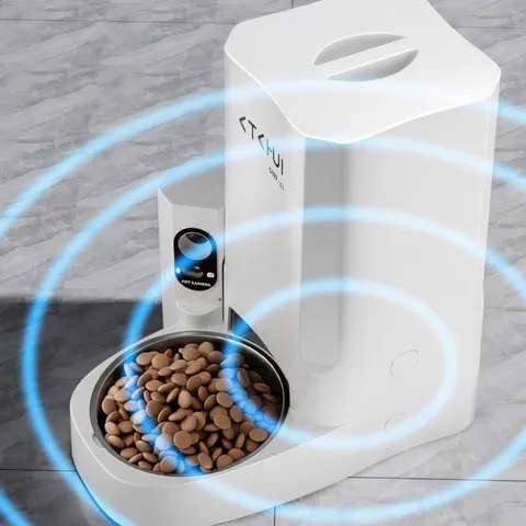 Intelligenter Futterautomat WiFi APP Steuerung Mit HD Kamera Zeitgesteuerter Spender Edelstahl Napf Für Katzen Hunde Heimtierbedarf