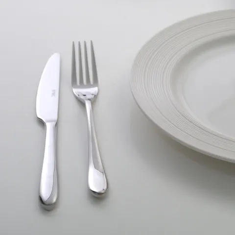 Mirror Polished Stainless Steel Cutlery Elegant Silver Dinner Knife Fork Spoon Tableware For Cafe Restaurant Home Dining Flatware
