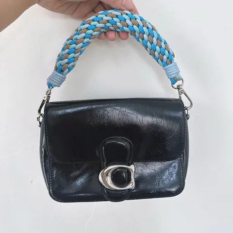 Correa de Bolso de Cuerda de Poliéster Engrosada Tejida a Mano Cordón de Muñeca para Teléfono Móvil Accesorios de Bolso Mujer