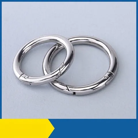 Zinc Alloy Spring O-Ring Buckle For Bags Keychains Clothing Jewelry Making Accessories Gold Silver Gunmetal Metal Rings