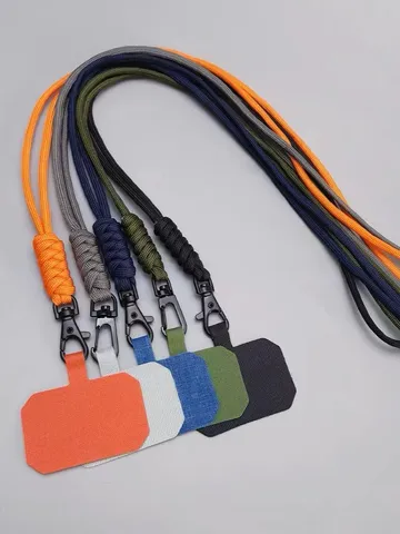 Universal Phone Lanyard With Ultra Thin TPU Pad Alloy Buckle Braided Neck Strap Crossbody Anti Lost Cord For All Smartphones
