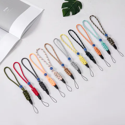Universal Woven Paracord Hand Wrist Strap Lanyard For Phone Camera USB Flash Drive Anti-Lost Adjustable Braided Rope With Quick Release Buckle
