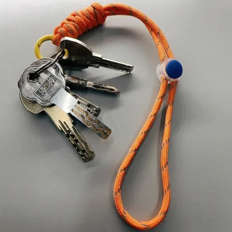 Universal Adjustable Phone Lanyard Wrist Strap Braided Paracord Hand Rope Zinc Alloy Spring Ring Keychain Anti-lost Accessory