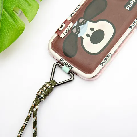 Handmade Multicore Paracord Keychain Lanyard Woven Wrist Strap With Alloy Triangle Buckle Outdoor Camping Anti-Lost Cord For Keys