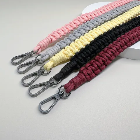 Handgefertigter Geflochtener Taschenriemen Universal Ersatz Schultergurt Für Handtaschen Kameras Buntes Polyester Seil