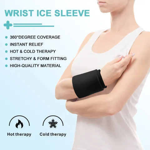 Gel Handgelenk Kühlpack Für Heiß- Und Kältetherapie 360 Grad Kompression Handgelenkstütze Für Schmerzlinderung Karpaltunnel Lycra