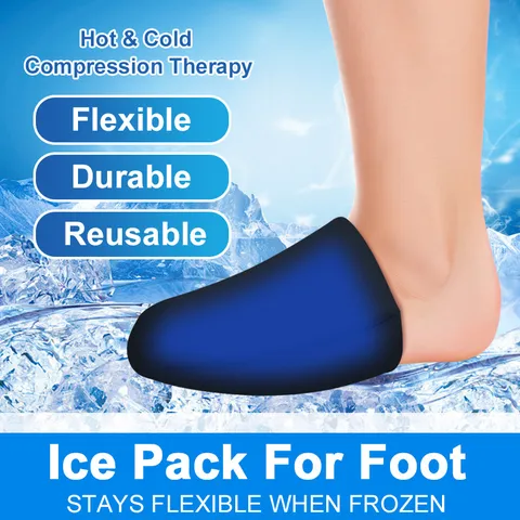 Solid Gel Socken Zur Linderung Von Fußschmerzen Heiß Kalt Therapie Wiederverwendbare Flexible Eispaket Packung Für Füße