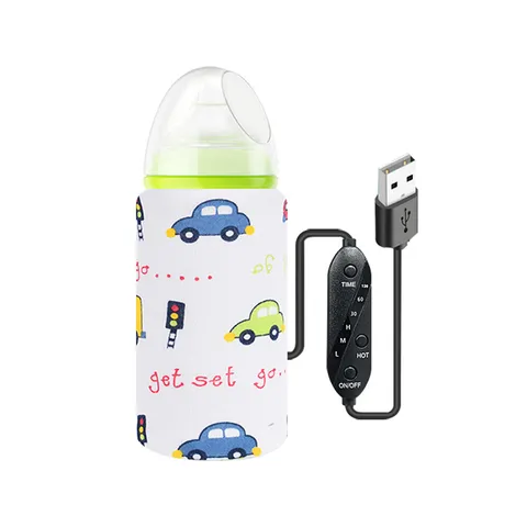 Tragbarer USB Babyflaschenwärmer Tasche Einstellbare Konstante Temperatur Milchheizung Mit Timer-Funktion Für Outdoor-Reisen Fütterung