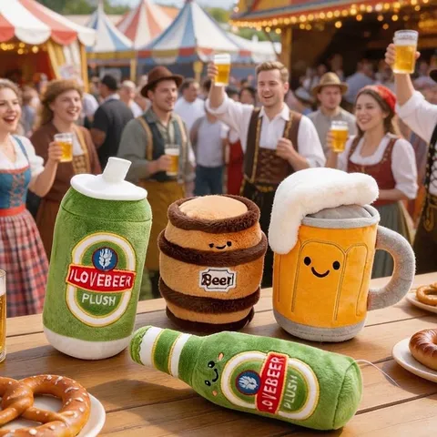 Kreativ Bierflasche Krug Dose Fass Plüschtier Weiche Gefüllte Alkohol Getränk Tasse Flasche Form Puppe Lustige Party Bar Deko Geschenk