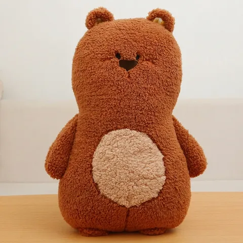 Cartoon Animal Plush Throw Pillow Soft Huggy Bear Rabbit Pig Doll Office Nap Cushion For Kids Girls Gift Home Decor