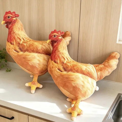 Realistische Henne Plüschtier Simulation Huhn Stofftier Lustige Ei Legende Puppe Für Kinder Geschenk Home Dekor Kissen