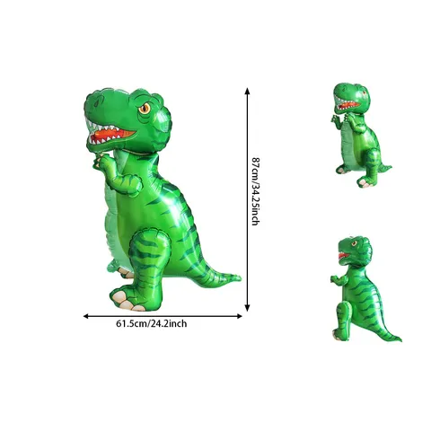 3D Stehend Dinosaurier Folienballons Aluminiumfolie Cartoon Tier Montage Ballon Für Kinder Geburtstag Party Dekoration Requisiten