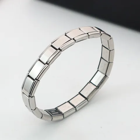 Stainless Steel Italian Charm Bracelet Modular Link DIY Adjustable Heart Cross Butterfly Star Pattern Personalized Bracelet Jewelry