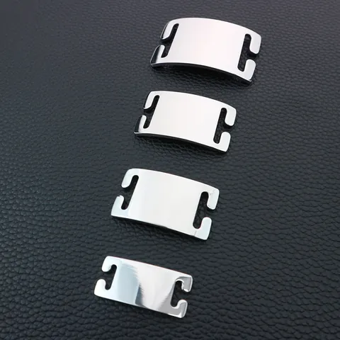 Stainless Steel Pet Identification Tags Slide On ID Plates For Dogs Cats Anti Lost Collar Accessories Polished Metal Tags