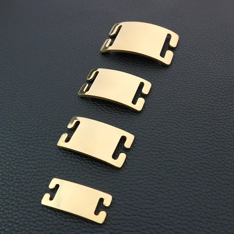 Stainless Steel Pet Identification Tags Slide On ID Plates For Dogs Cats Anti Lost Collar Accessories Polished Metal Tags