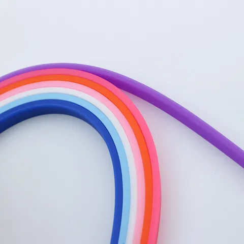 Multicolor Silicone Flat Tape For DIY Jewelry Making Adjustable Sporty Bracelet Findings Craft Accessory Unisex Decorative Strap