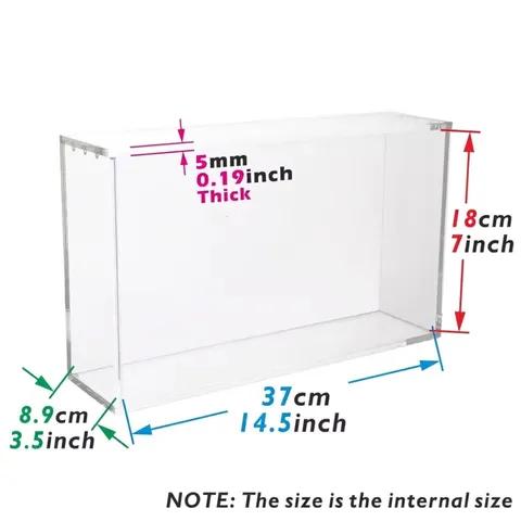 Custodia per Carte Magnetiche in Acrilico Trasparente per Scatola SPC PTCG Prismatic Evolutions Vetrina Protettiva Antipolvere