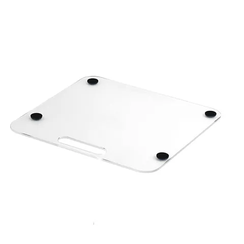 Modern Transparent Acrylic Kitchen Appliance Sliding Tray For Espresso Coffee Machine Countertop Surface Protector Smooth Moving Slider Tray