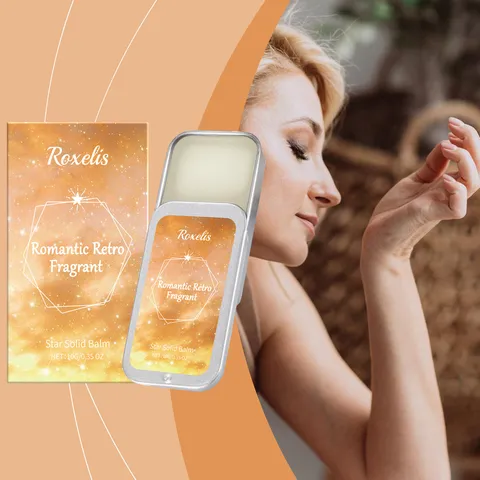 Roxelis Sterrenhemel Solide Balsem Lichaamsgeurcrème Met Karitéboter Roos Amber Extract Draagbaar Langdurig Aroma Voor Vrouwen Daten Dagelijkse Geur