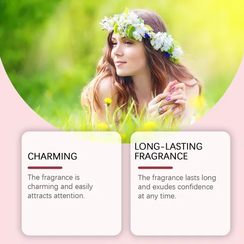 Elegant Bergamot Rose Perfume For Women Long Lasting Fresh Fragrance Niche Portable Scent Glass Spray Bottle Beauty Personal Care