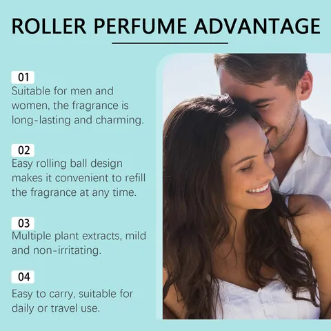 Pheromone Rollerball Perfume Unisex Cologne Oil Long Lasting Natural Scent Fragrance Glass Men Women Dating Portable Size