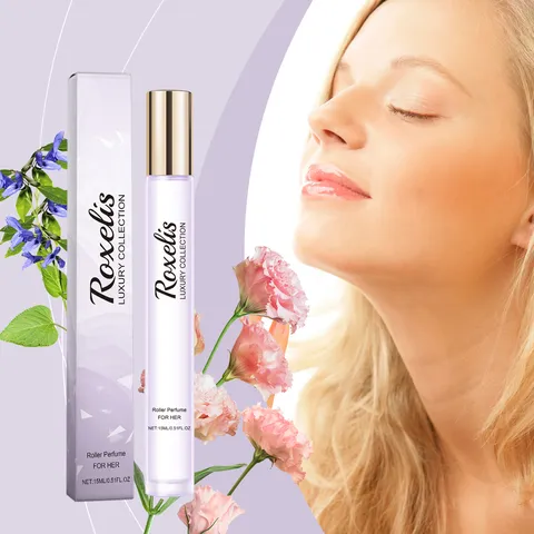 Roxelis Women Roller Perfume Fresh Carnation Scent Long Lasting Portable Essential Oil Fragrance For Daily Dating Lady Gift