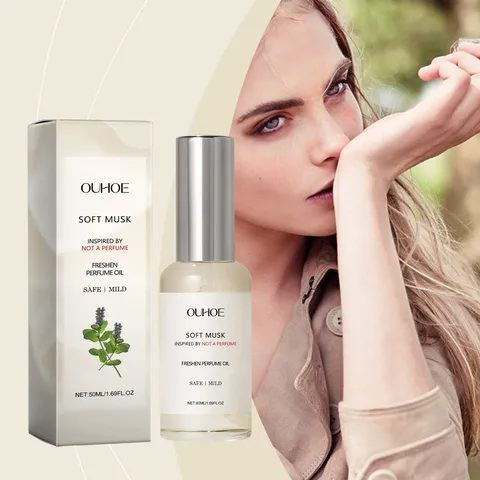 OUHOE Soft Musk Έλαιο Αρώματος Μεγάλης Διάρκειας Φορητό για Γυναίκες Ήπιο Αναζωογονητικό Μη Κολλώδες Άρωμα Δέρματος Καθημερινή Χρήση