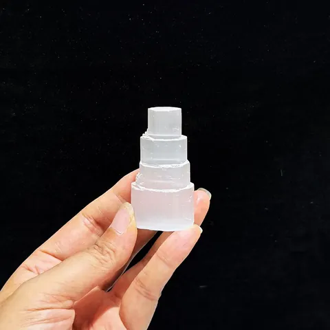 Natural Morocco Selenite Tower White Crystal Skyscraper Polished Healing Mineral Stone Ornament For Meditation Cleansing Home Decor