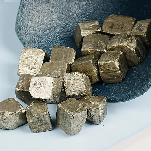 Natuurlijk Pyriet Kristal Kubus Mineraalspecimen Ruwe IJzerpyriet Steen Voor Wetenschap Onderwijs Geologie Thuis Kantoor Ornament