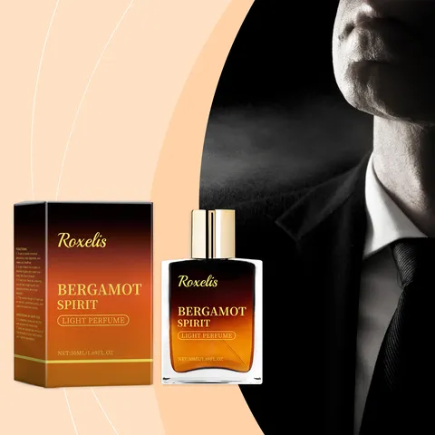 Perfume Bergamot Spirit Fragancia Cítrica Refrescante Larga Duración Elegante Frasco de Vidrio en Aerosol para Hombres y Mujeres